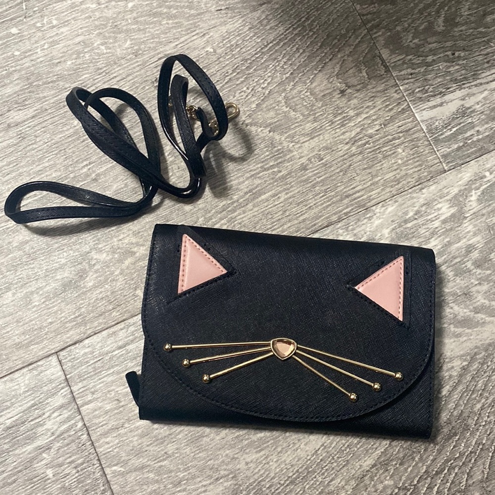 Kate Spade Black Cat Crossbody Purse or Clutch